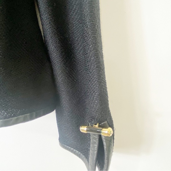 St. John Black Jacket Blazer Sophisticated Chic WorkCareer Embellished SIze 12 - Picture 4 of 10